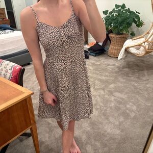 GAP Tan Spaghetti Strap Sundress Casual Mini